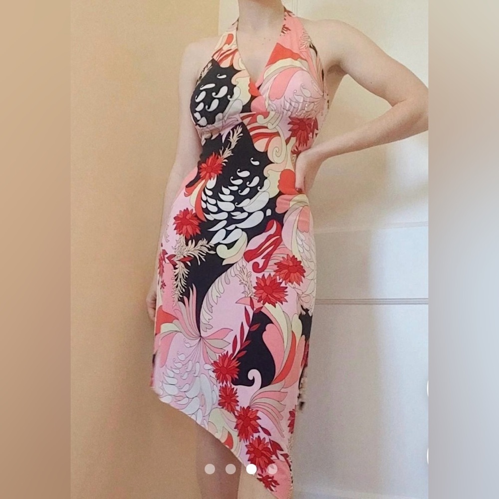New American Vintage Women's Pink and red Dress. New with tags.Size 3 (XS).